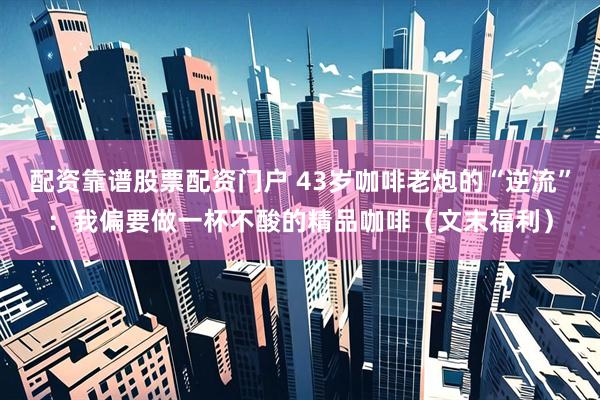 配资靠谱股票配资门户 43岁咖啡老炮的“逆流”：我偏要做一杯不酸的精品咖啡（文末福利）